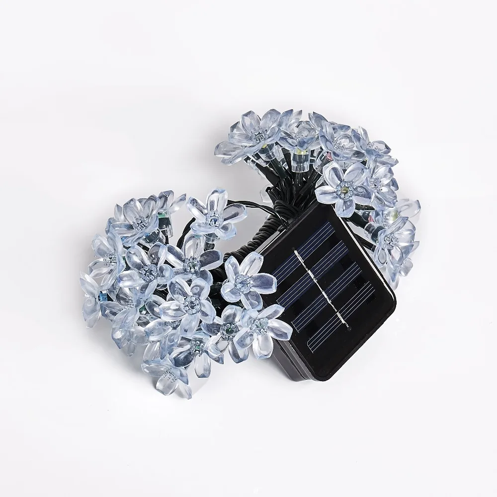 Качество 7 м 50LED Солнечный Рождество огни Водонепроницаемый Солнечная Фея строки