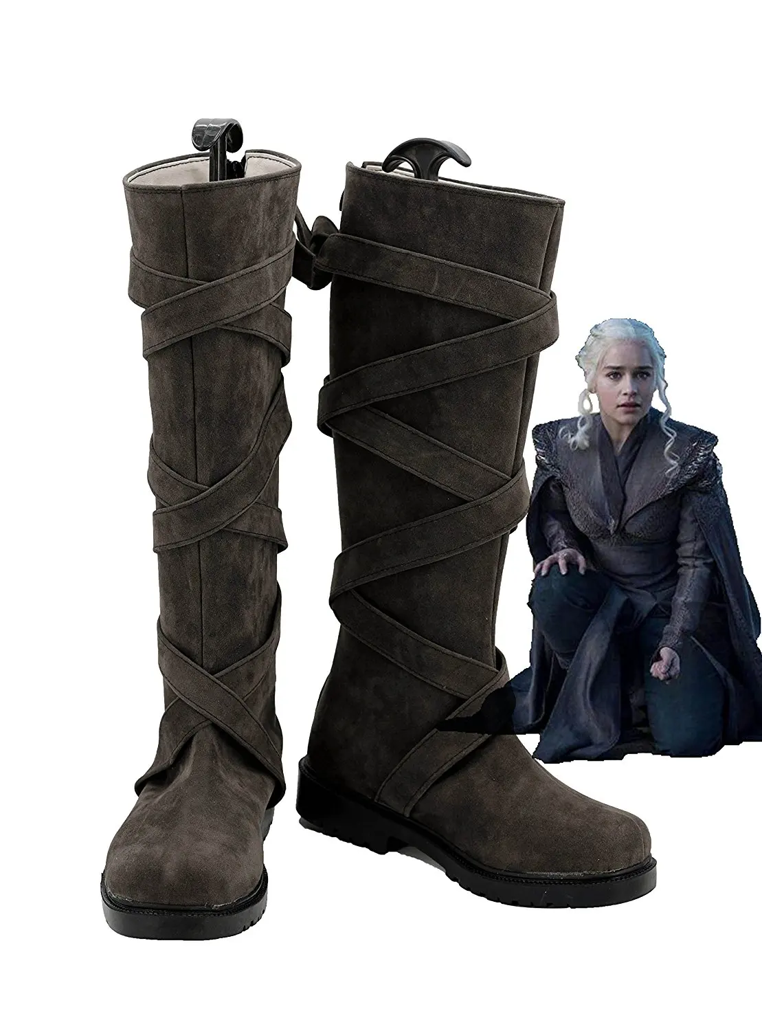 Daenerys Targaryen/серые ботинки Ботинки для костюмированной Игры престолов Сезон 7 Targaryen