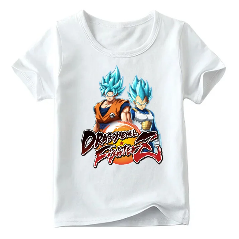 2019 Anime Dragon Ball Z Character Print Children Tshirt Boys and Girls Summer Short Sleeve Tops Kids Casual T-shirt HKP5201 | Детская