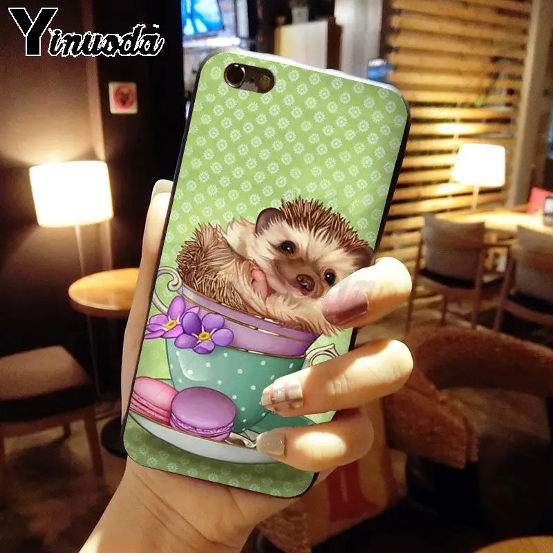 Yinuoda чехол для телефона с изображением животных yedhog ride a bike милый iPhone 5 5Sx 6 7plus 8 8Plus X