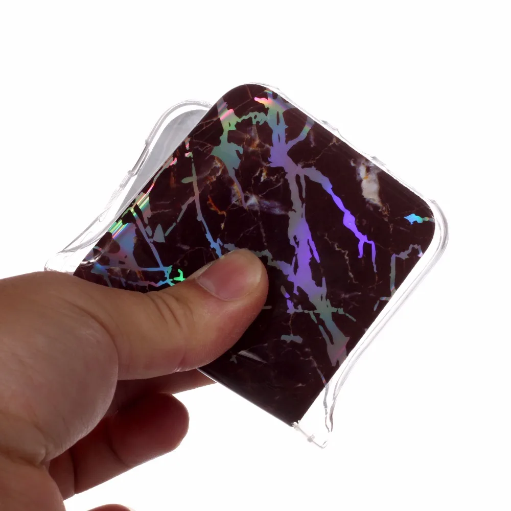 Meetcases Black holo marble phone cases For Iphone 7plus 8plus TPU soft material New Arrive styles |