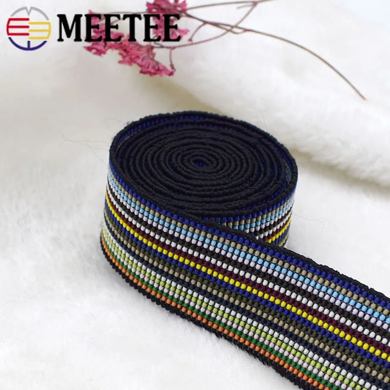 Meetee 2meter 25/40/50mm Thickening Elastic Band Webbing DIY Craft Decor Clothing Sewing Supplies Accessoires BD404 | Дом и сад