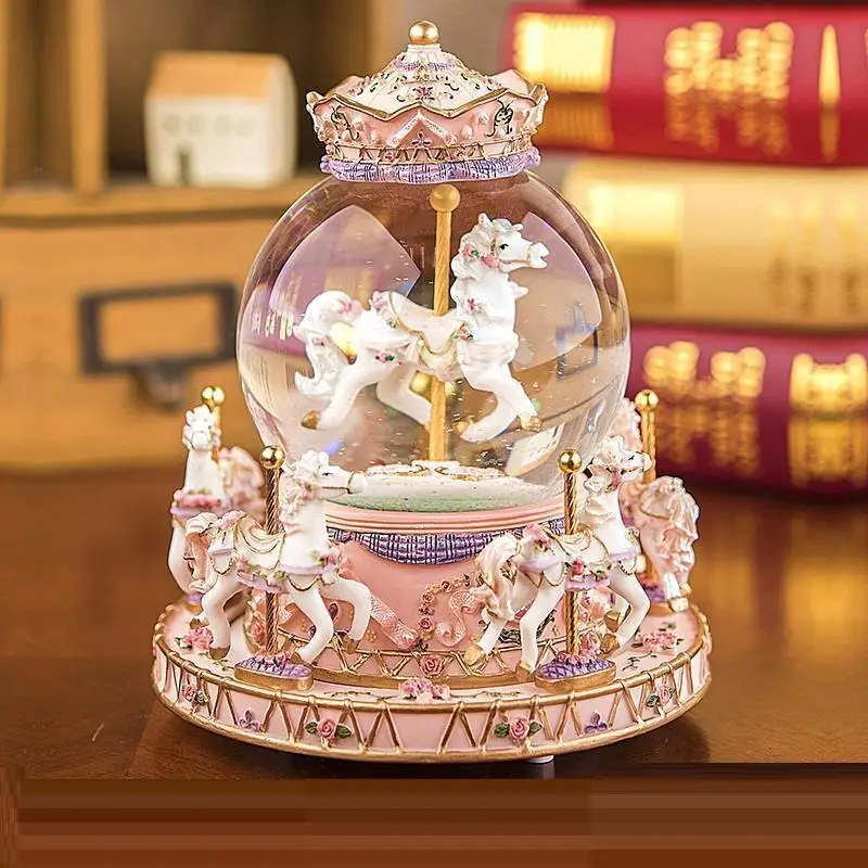 Пишущая машинка Caixa Presente Carrusel Music La Land Musicale Snow Globe Boite A Musique Carousel Caja De Musica