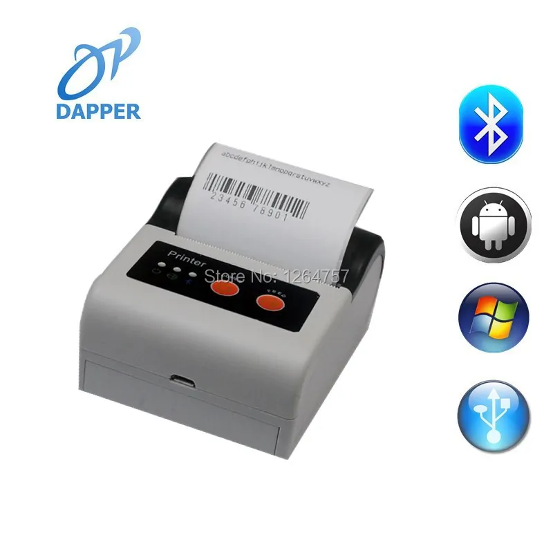 58 мм ручной Мини bluetooth наклейка со штрих-кодом принтер android с USB |