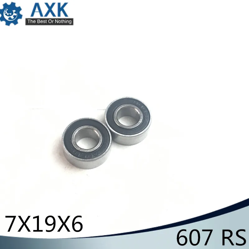 607RS подшипник ABEC 1 10 шт. 7x19x6 мм миниатюрный 607 2RS упорные шариковые подшипники EMQ Z2