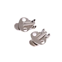 10pcsset silver color blank stainless steel flower shoes clips on findings diy craft buckles for shoes accessories