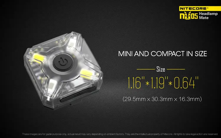 NITECORE NU05 комплект 35 LMs белый красный светильник Высокая производительность 4LED встроенный аккумулятор USB Перезаряжаемый наружный налобный фонарь
