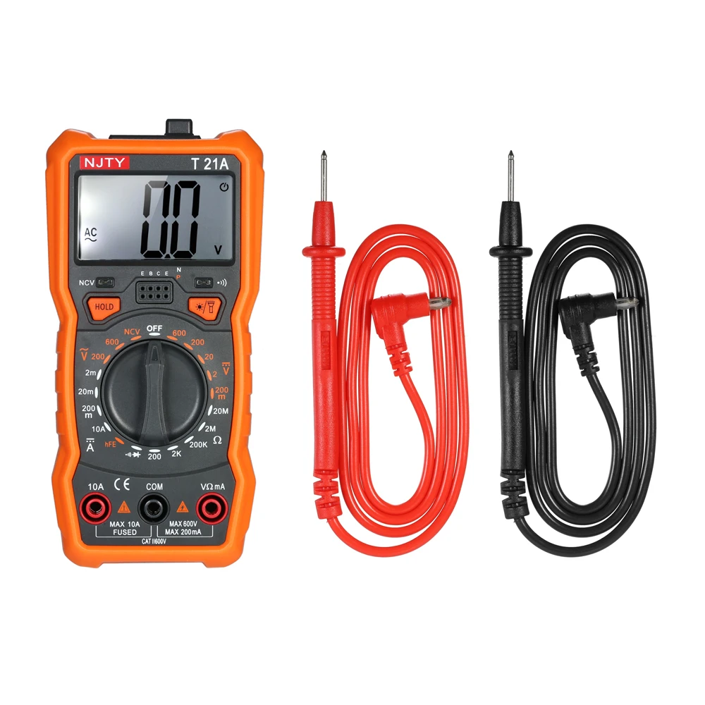 Цифровой мультиметр True RMS 1999 отсчетов с аналоговой гистограммой тестер батареи