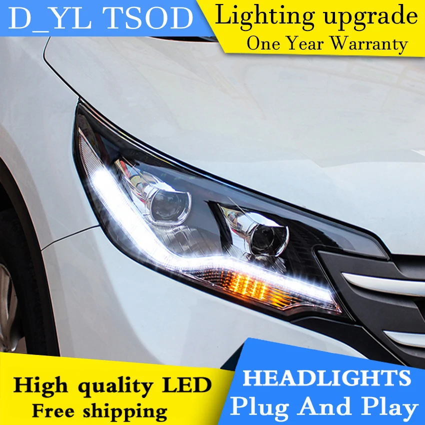 Стайлинга автомобилей головной светильник s для Honda C-RV 2012-2015 светодиодный CRV