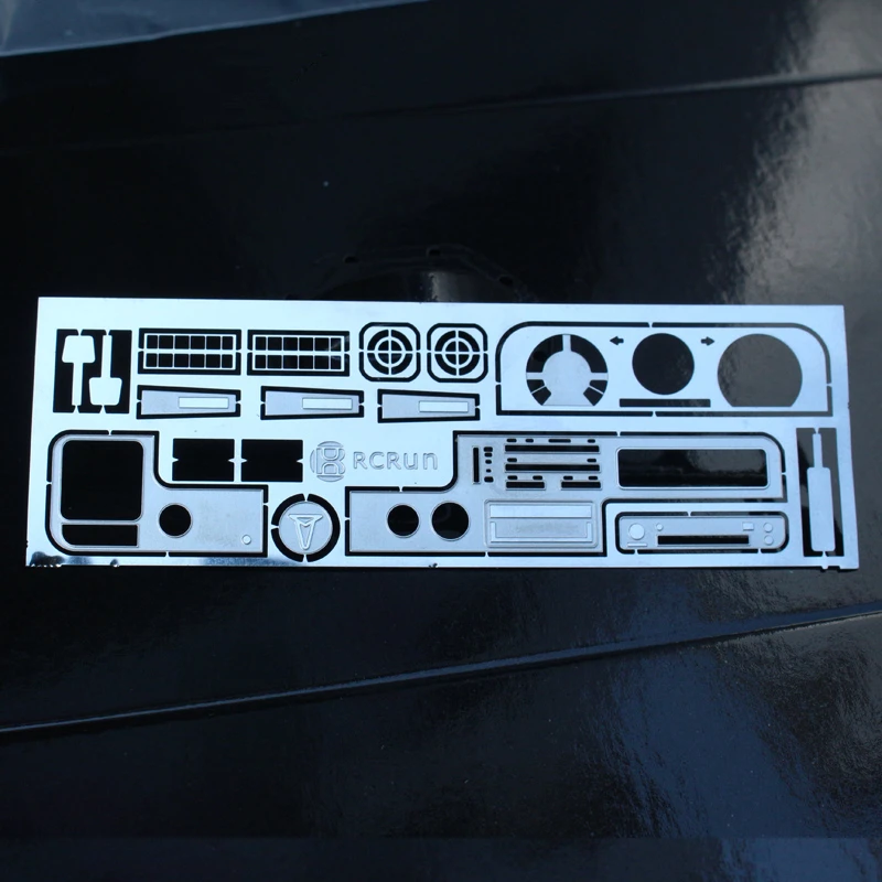 1/10 rc crawler car upgrade accessories cab interior dash board plate w/ stickers for 1:10 scale tamiya buriser hilus 4wd TF2 | Игрушки и