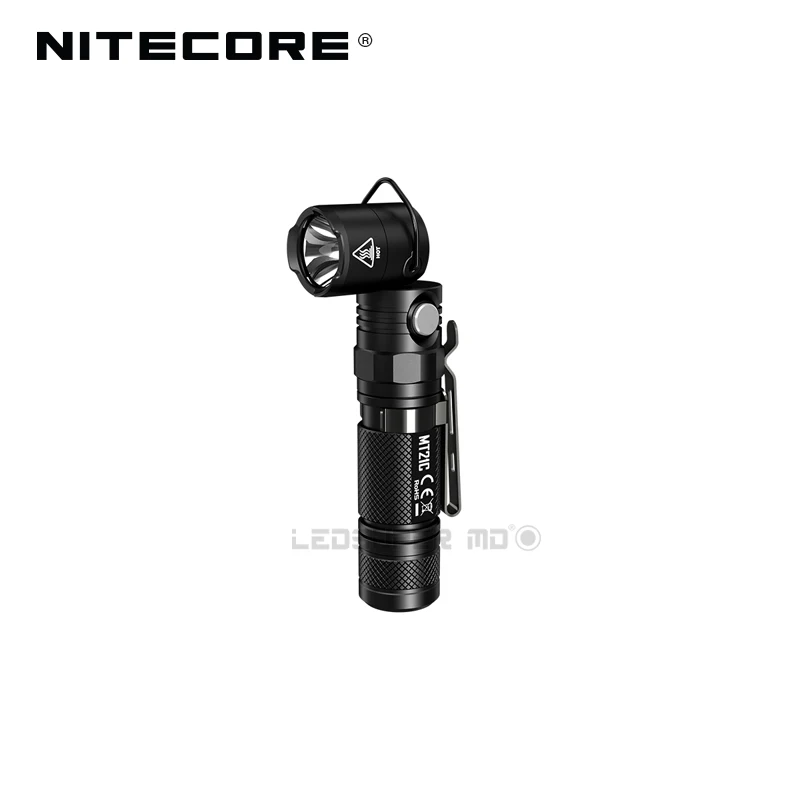 저렴한 Nitecore-L 자형 작업 조명 MT21C 1000 루멘, 컴팩트 EDC 토치, 90 각도 조절 손전등, 마그네틱 베이스 포함