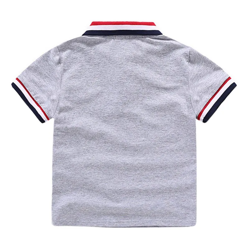 Летняя Повседневная хлопковая Футболка с отложным воротником и короткими