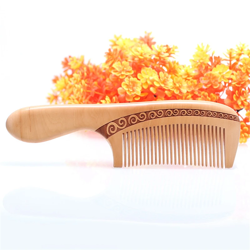 New Fashion Chinese China Wood Carved Comb Classical Pocket Men Women Hair Combs Gift Styling Tool 1PCs | Красота и здоровье