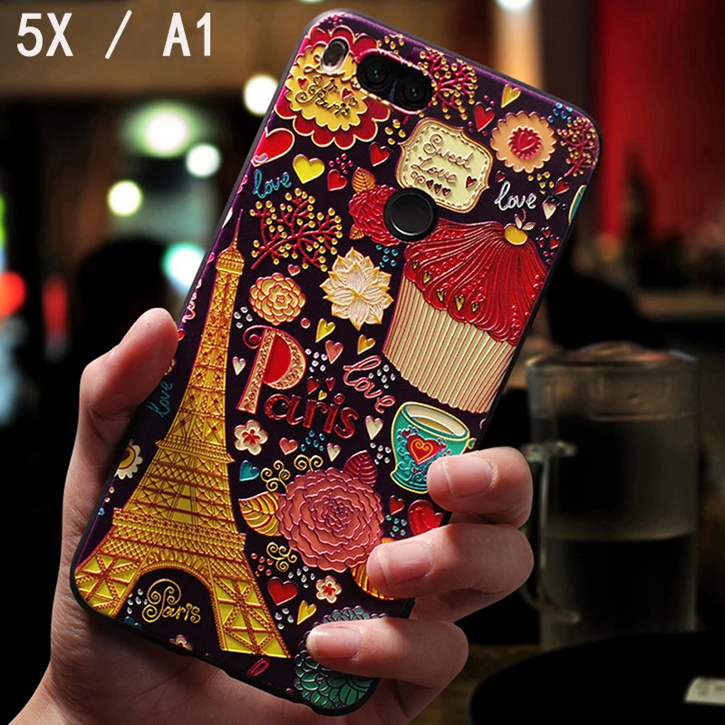 YonLinTan силиконовый 3d coque чехол для Xiao mi xio a1 a 1 = 5x Роскошный телефон назад милый etui на