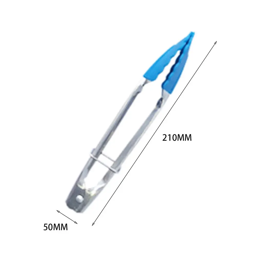 Барбекю Еда щипцы для льда зажим силиконовых насадок Многофункциональный Сталь