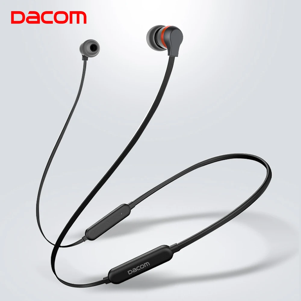 Dacom L06 Беспроводные наушники с шейным ремешком Bluetooth тонкие высокое качество