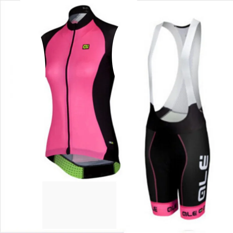 Women Cycling Jersey 2018 sleeveless Bicycle Clothing breathable MTB bike shirts bib shorts 9D pad suits ropa ciclismo | Спорт и