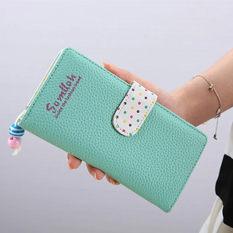 2019 New Long Wallet Women Fashion Coin Purse Card Holder Wallets Female Quality Clutch Money Bag PU Zipper Leather | Багаж и сумки