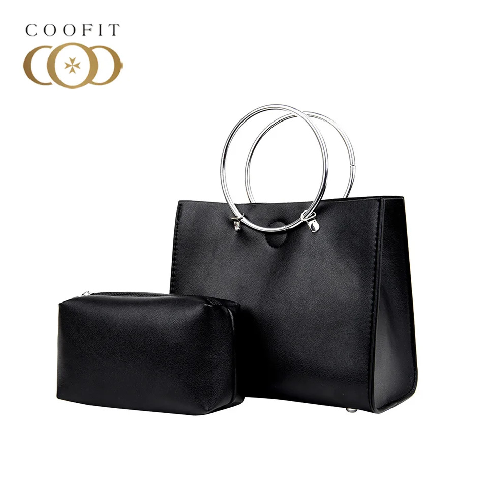 Coofit женские модные сумки с металлической круглой ручкой женская сумка через