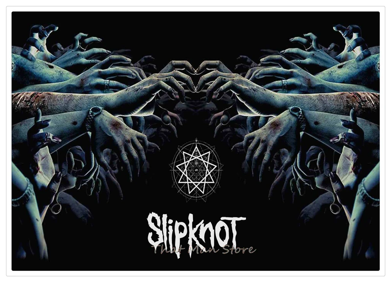 Slipknot тяжелый металл/рок-группа/белая крафт-бумага/Бар плакат/наклейки на стену/ретро-плакат/декоративная живопись