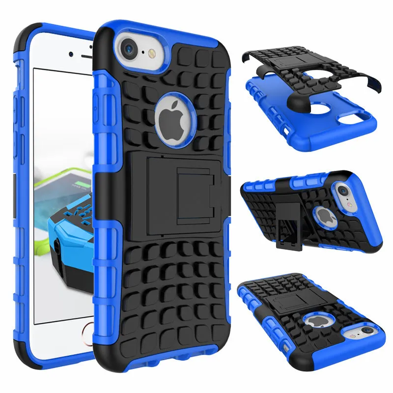 Для iPhone 7 Прочный ТПУ Пластик Гибридный Heavy Duty Панцири чехол для телефона плюс