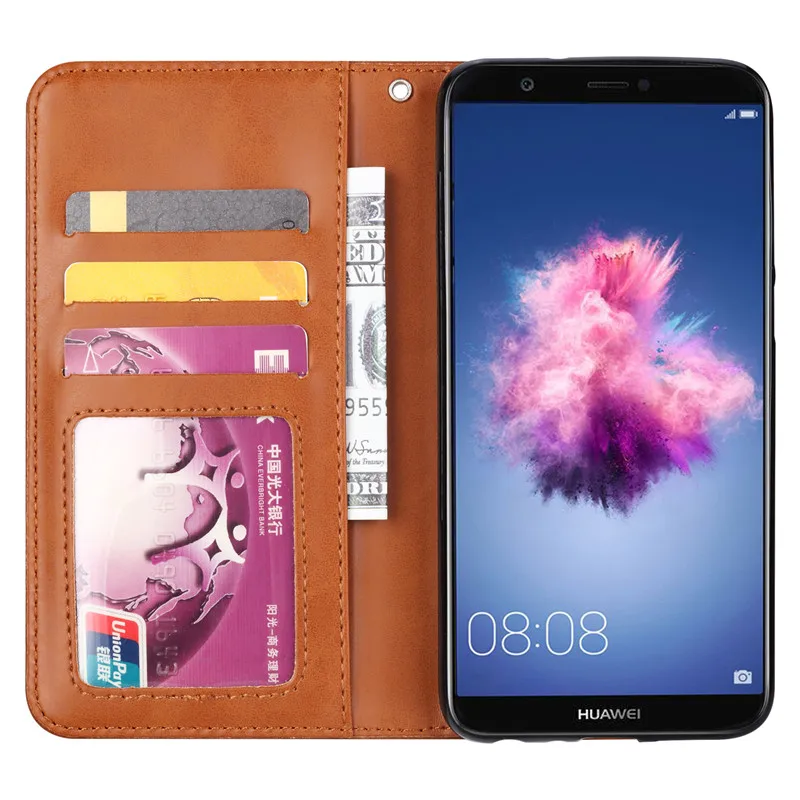Роскошный чехол книжка с откидной крышкой для Huawei P Smart + 2019 Модный Plus из