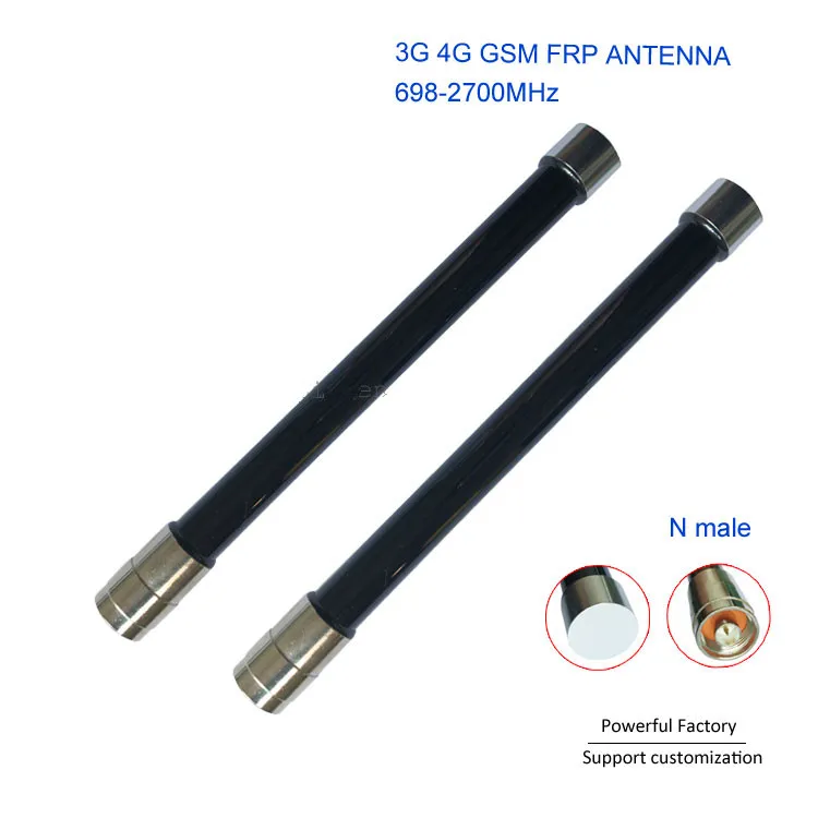 GSM GPRS 2.4G Wifi Omni 4G Fiberglass Antenna  Base Station Outdoor 8dBi N Male