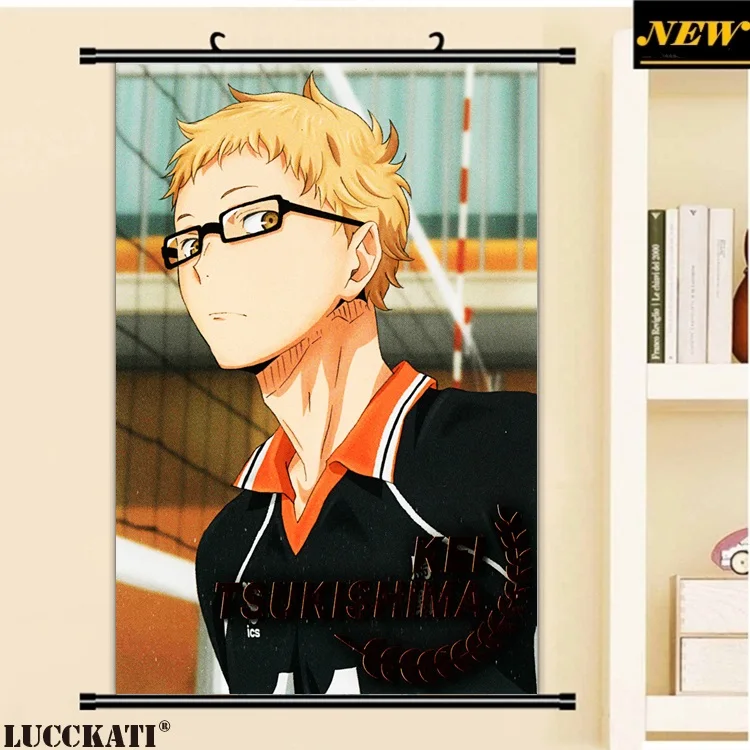 U 40X60 см Haikyuu! Серия High Kyuu! Hq! Волейбольные игры мужской мультфильм аниме Настенная картина Фреска свиток холст живопись плакат - Цвет: U