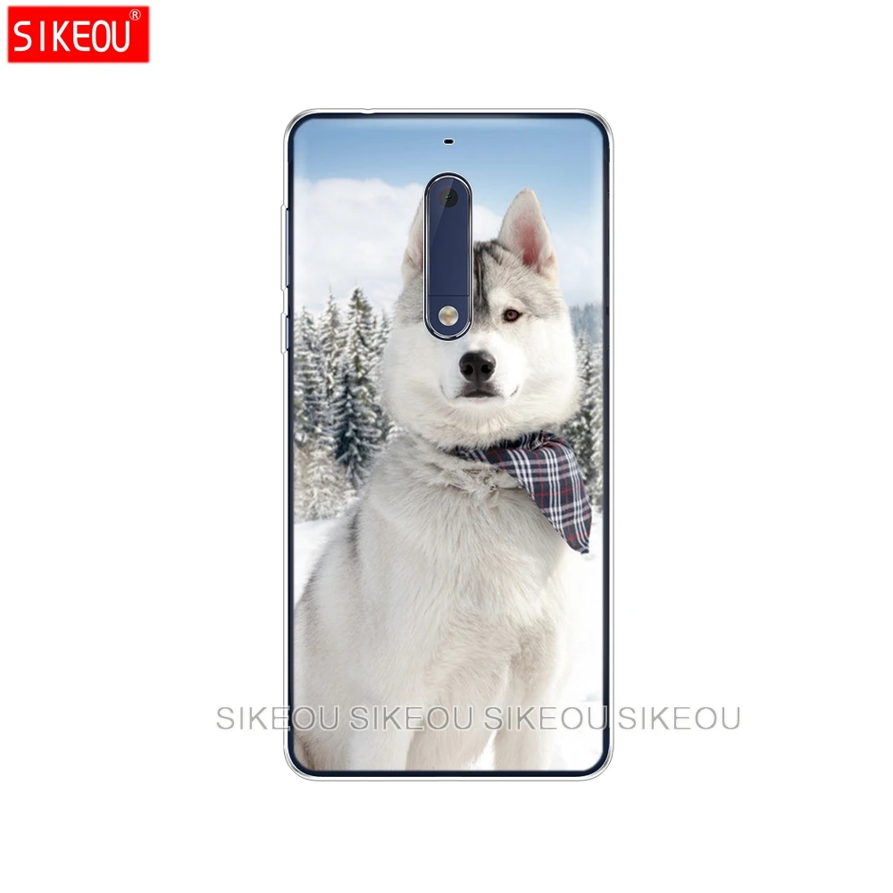 Силиконовый чехол для телефона Nokia 5 3 6 7 PLUS 8 9 /Nokia 1 2018 с забавной собакой