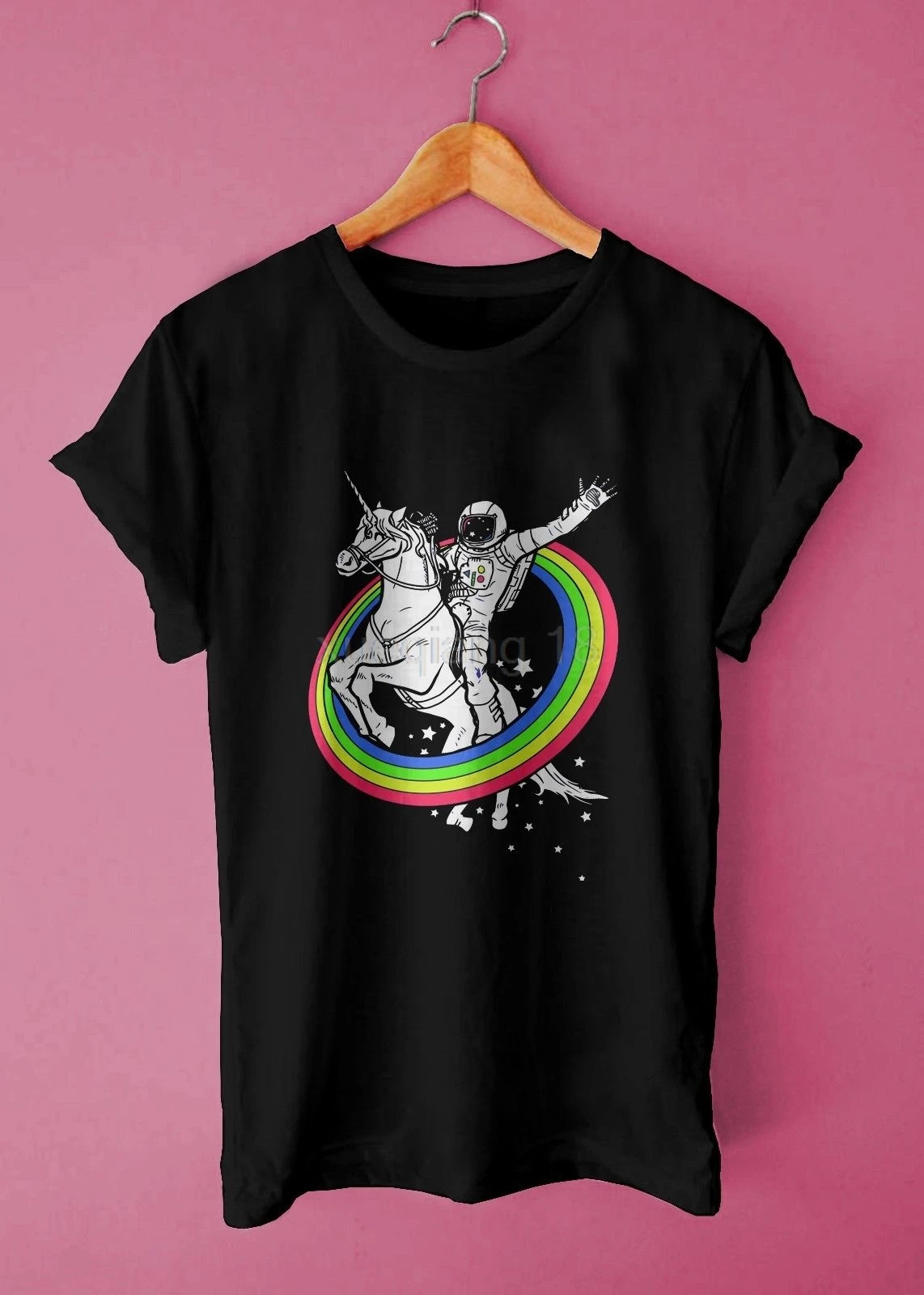 Астронавт единорог Радуга Spark пространство Прохладный Новый Повседневное Street Wear