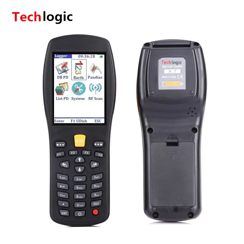 Techlogic X7 беспроводной лазерный сканер штрих кодов ручной считыватель PDA для