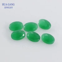 2x313x18mm green translucent color oval shape loose glass beads synthetic gems for jewelry wholesale free shipping
