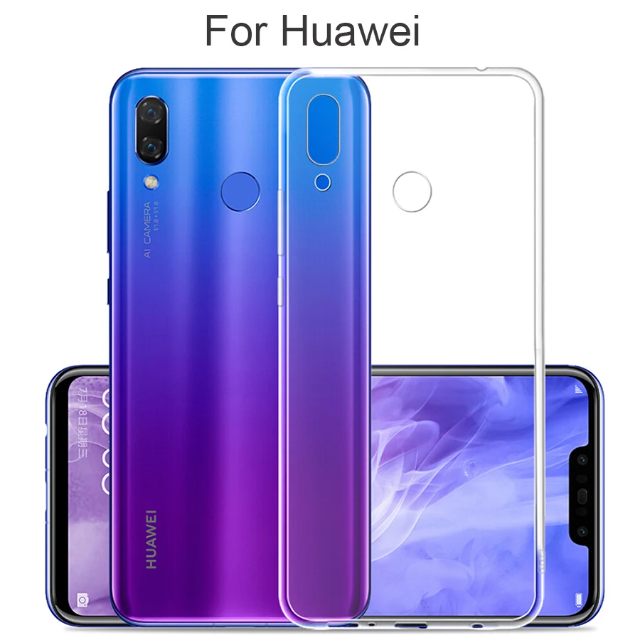 Противоударный чехол для Honor 8 8X Max 10 Lite 9 прозрачные силиконовые мягкие чехлы из