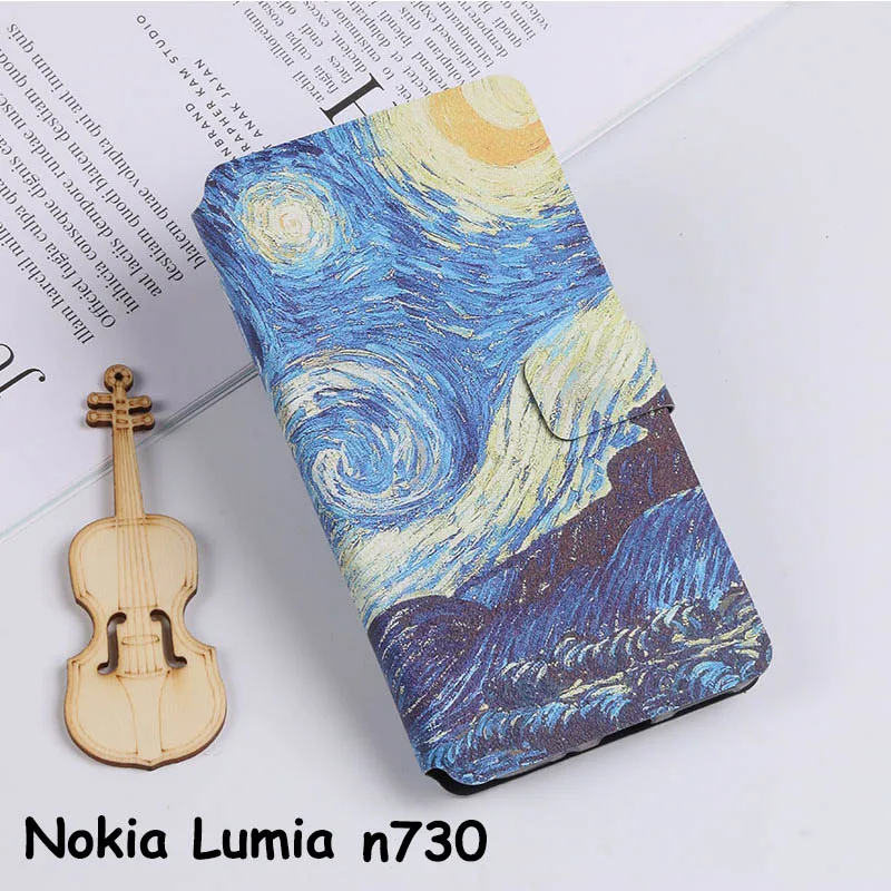 Чехол с откидной крышкой для Nokia Lumia n730 N735 чехлы 730 735 полной защитой чехол