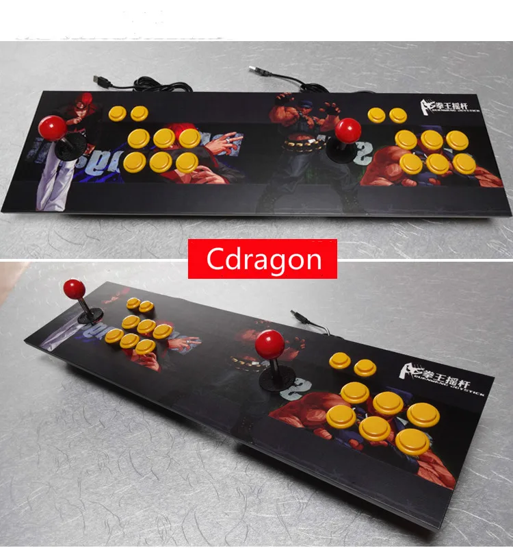 Двойной игровой джойстик Cdragon аркадные ретро-игры компьютерные видеоигры Rocker PC Usb