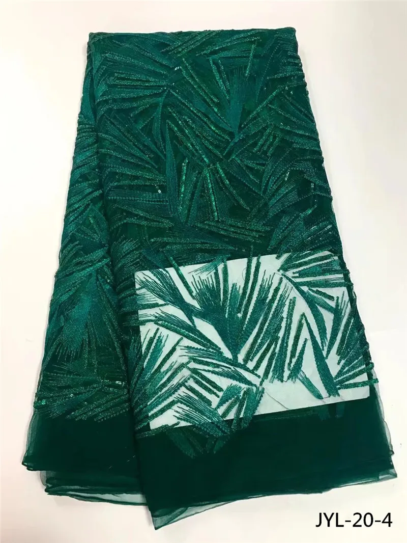 Charming pattern african french lace fabric with sequins high quality net tulle for woman party dress JYL-20 | Дом и сад
