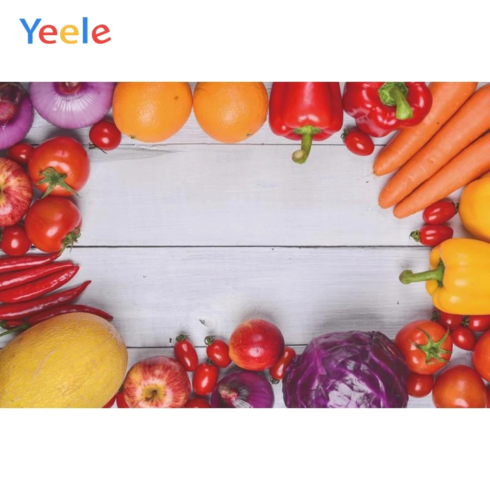 Yeele деревянная доска овощи фрукты томатный лимон летняя кухня фотографии фоны