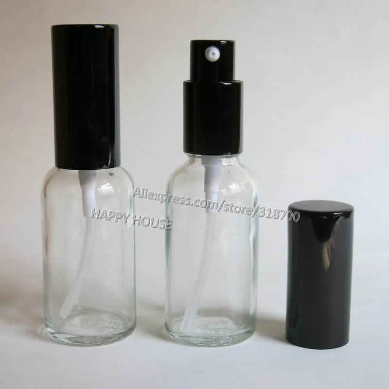 Прозрачная стеклянная бутылка-дозатор для лосьона 360x30 мл бутылка эфирного масла