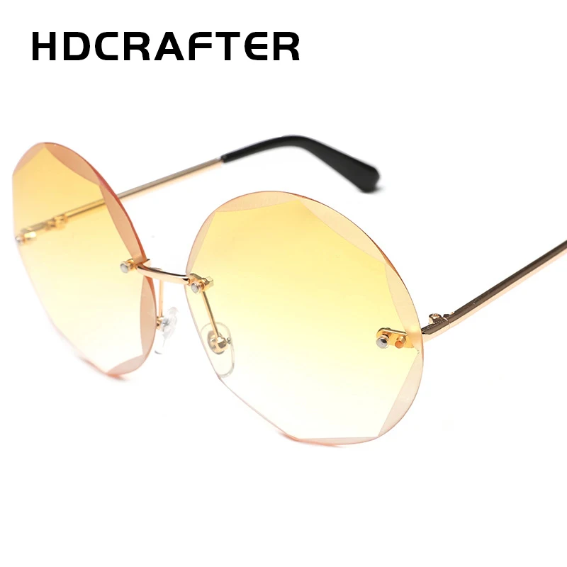 HDCRAFTER оправы солнцезащитных очков Для женщин Винтаж Круглые Солнцезащитные очки