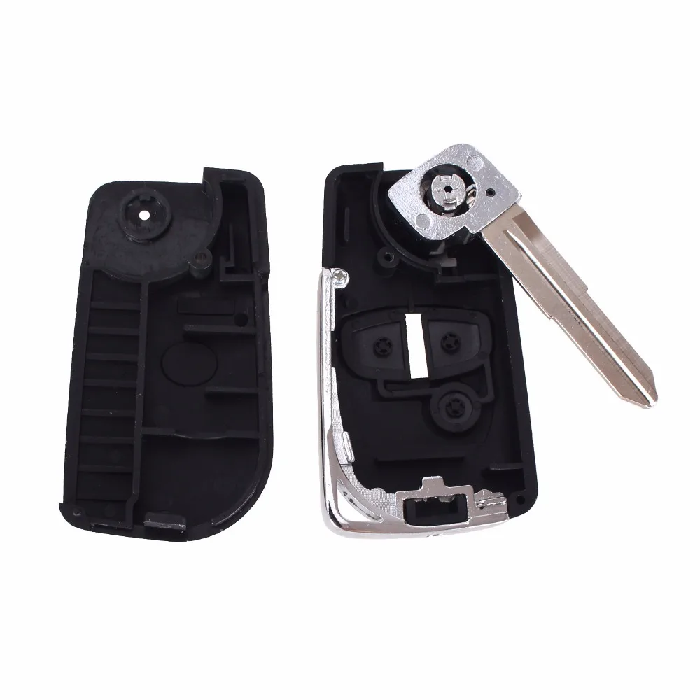 KEYYOU 10pcs 3 Buttons Flip Remote Key Shell For MITSUBISHI Pajero Triton Lancer Evo Fob Keyless Entry Blanks Case Left Blade | Автомобили