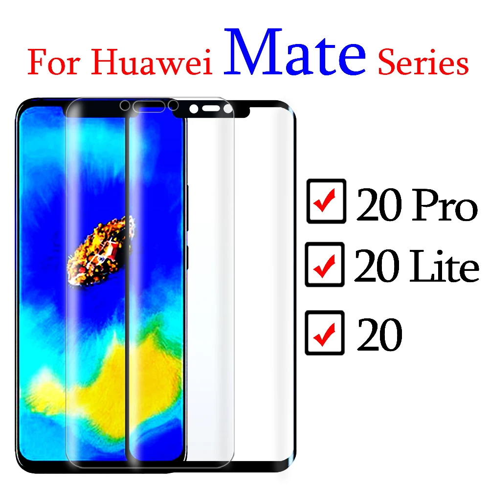 glass on huavei mate 20 lite protective for huawei pro 20lite pro20 light huwei tempered glas screen protector 3d | Мобильные