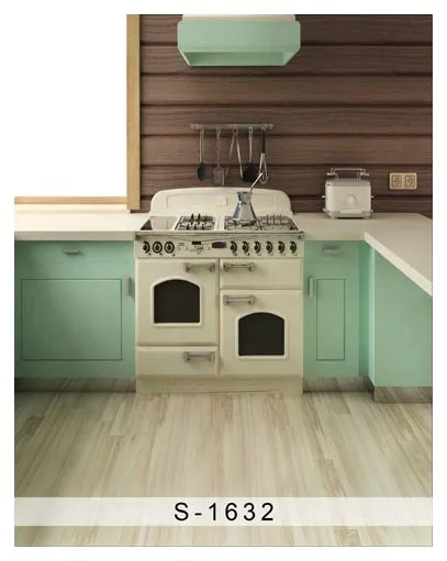 Пользовательские виниловые тканевые зеленые фоны для фотосъемки в кухню свадьбы