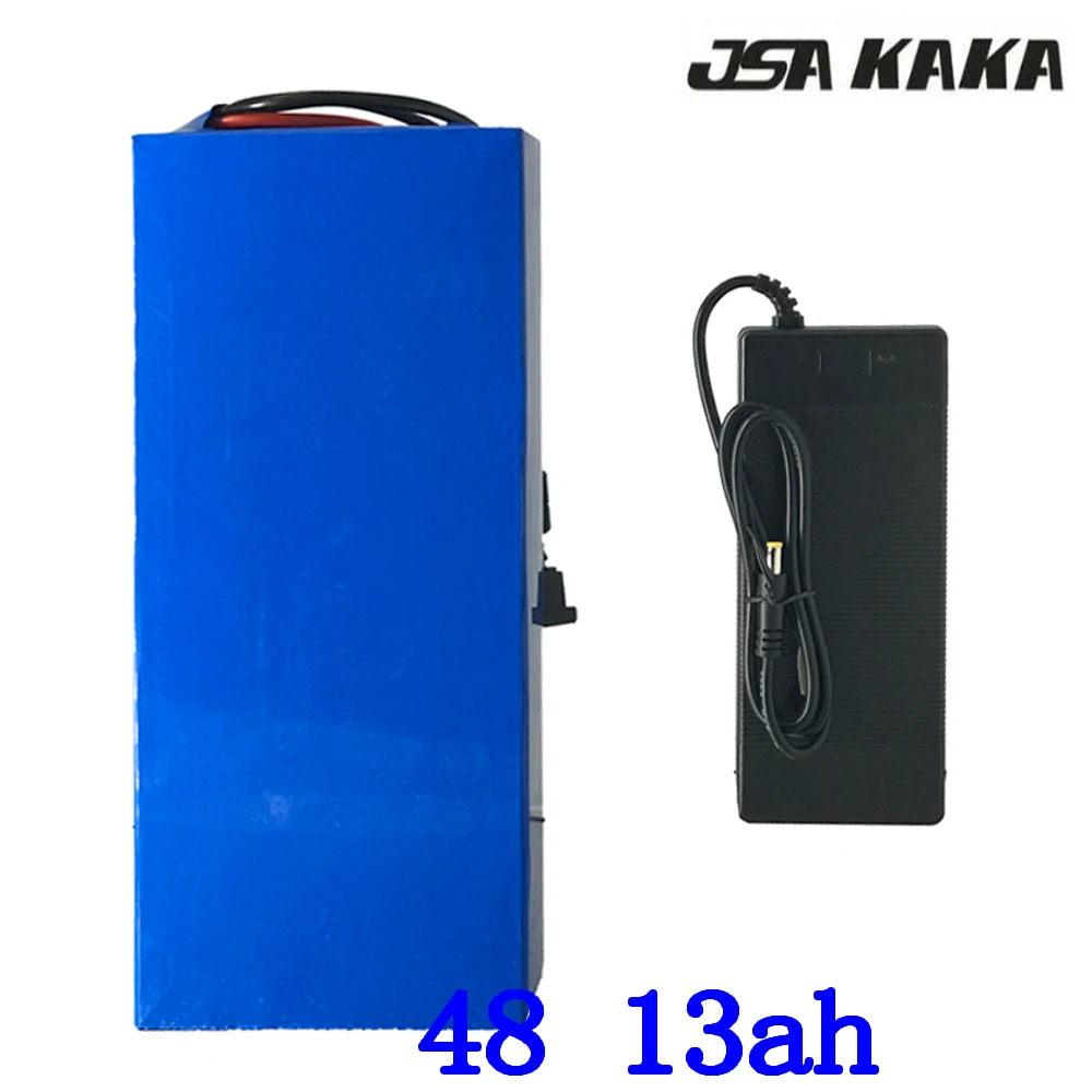 

48V Battery 48V 4Ah 8Ah 10Ah 12Ah 13Ah Electric Bike Lithium Battery for 48V 500W 750W 1000W Ebike Motor with 30A BMS+2A Charger