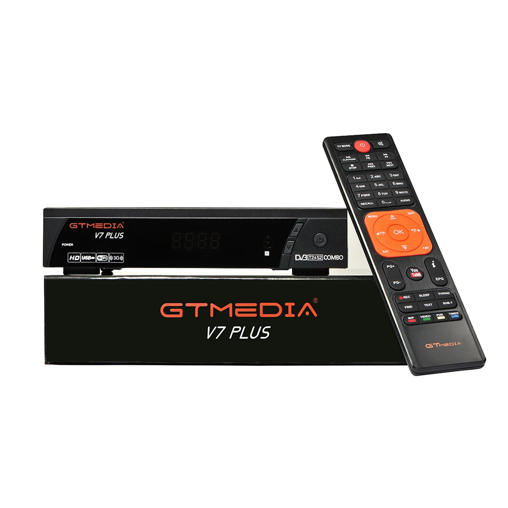 GTMedia V7 плюс цифра спутниковый телевизионный ресивер DVB S2 T2 декодер 1080P Full HD USB WI FI