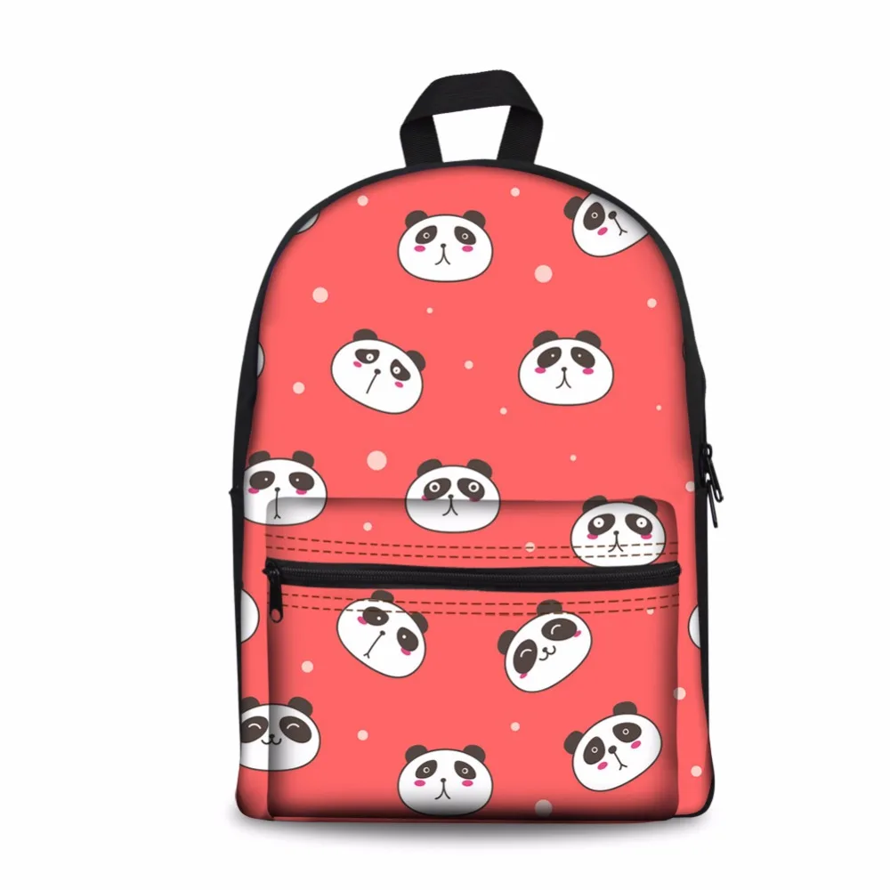 Бесшумный дизайн Женская 3D панда с принтом Мужская школьная сумка повседневный