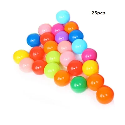 25pcs balls Детская палатка с изображением мультяшной лошади, флага Вигвама, детский игровой домик, Замок принцессы, детская палатка, Игровая палатка, подарок на день рождения, Рождество - Цвет: 25pcs balls