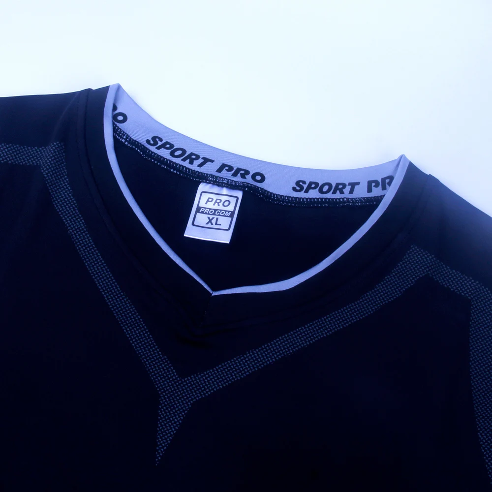 Compression Shirts Bodybuilding Skin Tight Long Sleeves Jerseys Crossfit Exercise Workout Fitness Sportswear MMA Rashguard Black