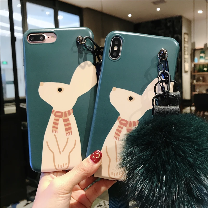 Чехол для iphone XS max Rabbit милый мягкий зеленый чехол 8plus 8 X XR 6s 6sp 7 7P с мультяшным