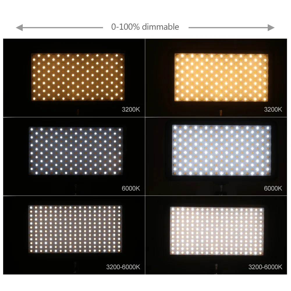 228 шт. ультратонкая светодиодная лампа с регулируемой яркостью 3200 K 6000 для