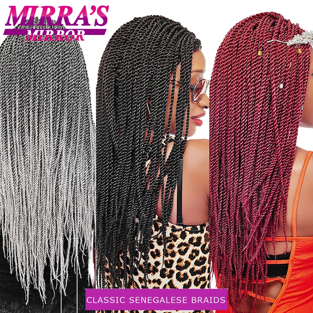 Mirra's Mirror 30 корней Сенегальские крученые волосы для вязания крючком